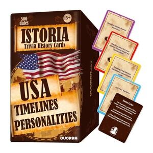 Iistoria‎ Trivia History USA Timelines Personalities Card Game 500 Dates New
